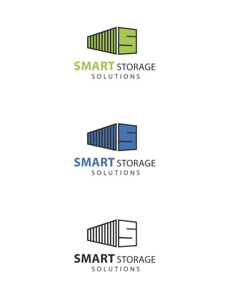 bold modern storage logo design  smart storage solutions  za ha