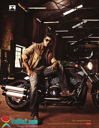 Ram Charan Tej With Harley Davidson Bike Photoshoot ~
