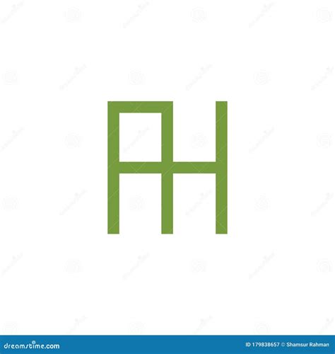 initial letter ah logo  ha logo vector design template stock vector illustration  icon