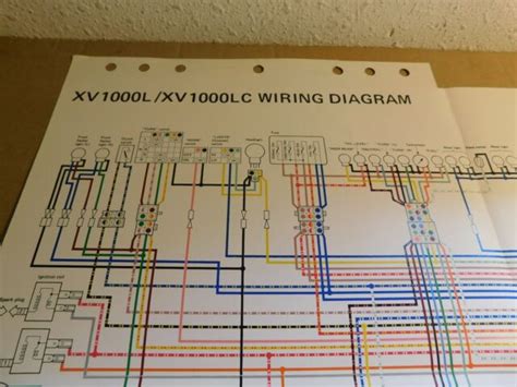 oem  yamaha xvl xvlc wiring diagram  factory dealer shop manual ebay