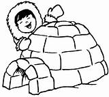 Igloo Eskimo Coloring Arktis Colorear Eskimos Malvorlage Esquimal Hiver Esquimau Malvorlagen Ausmalbild Coloringpagesfortoddlers Kolorowanki Maternelle Binary Inuit Norte Kunjungi Zima sketch template