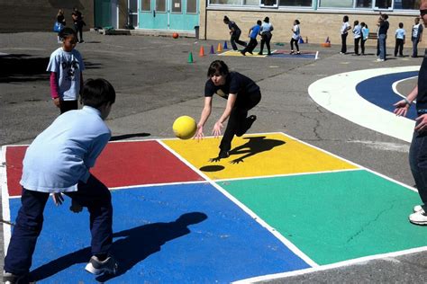square colors playground games recess games elementary school playground