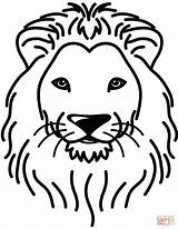 Lion Coloring Face Pages Portrait Lions Kids Drawing Sheet Cute Template African Printable Print Sheets Getdrawings Puzzle Templates sketch template