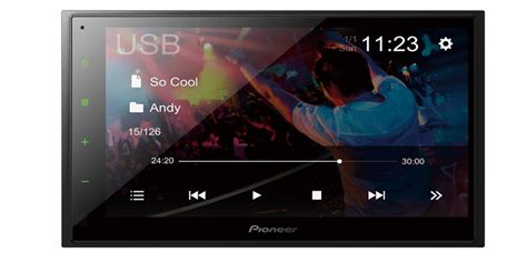 dmh   capacitive touchscreen amazon alexa  paired  pioneer vozsis app