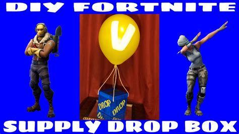 diy fortnite supply drop box youtube