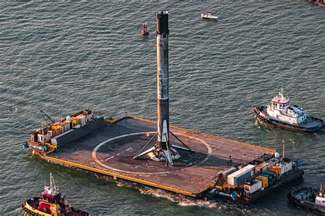 spacex successfully landed  rocket booster  years    drone ship  rest  history