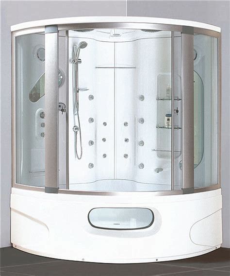 Modern Corner Shower Tub Combo Steam Shower Cubicle