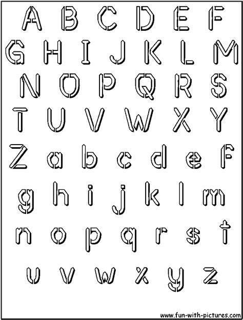 images  printable bubble letters alphabet stencils printable