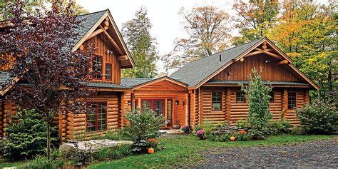 tips  building  perfect ranch style log home   log homes cedar homes timber house