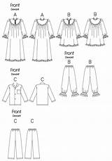 Nightgown Boys Patterns Butterick Pants Children Girls Sewing Lingerie Reviews Patternreview sketch template