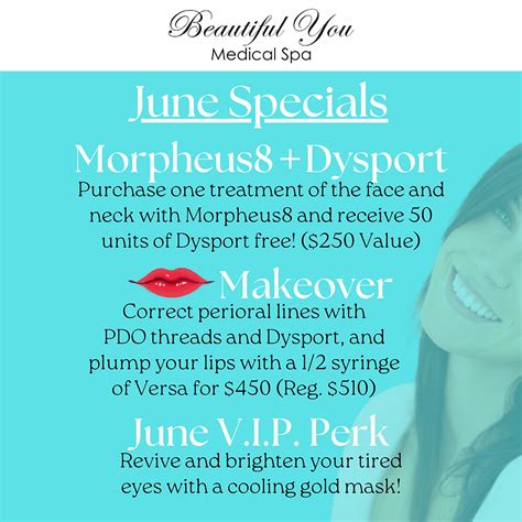 beautiful  medical spa monthly specials
