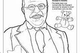 Roosevelt Theodore Coloring Getcolorings sketch template