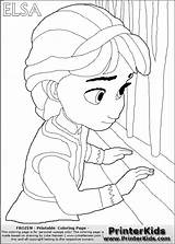 Coloring Elsa Pages Young Princess Frozen Baby Print Color Printable Getcolorings Getdrawings sketch template