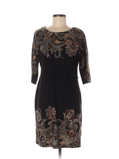 Sandra Darren Women Black Casual Dress 8 Ebay