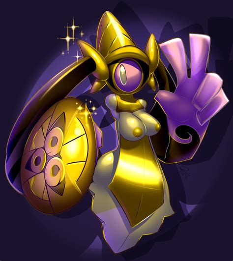 Rule 34 2014 Aegislash Anthro Black Eyes Breasts Breasts Outside