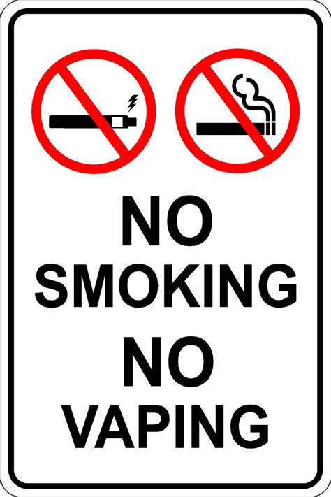smoking  vaping onsite signs