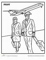 Pilot Workers Helpers Careers sketch template