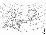 Barbie Coloring Mermaid Pages Merliah Beautiful Fish Color Print Kids Printable Tale sketch template
