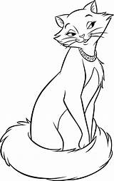 Disney Aristocats Coloring Pages Cat Kittens Colouring Color Duchess Stationary Kids Printable Book sketch template