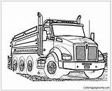 Log Kenworth Truck Pages Coloring Template sketch template
