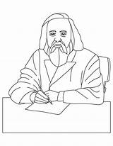 Galileo Galilei Dmitri Mendeleev sketch template