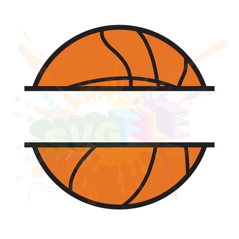 basketball monogram svg files  cutting sports cricut svg