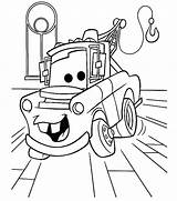 Coloring Pages Garage Getcolorings Mater sketch template