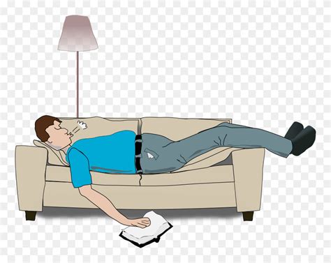 Sleeping On A Small Couch Png Download Sleeping On