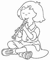 Flauta Instrumentos Viento Niños Maestra Infantil Disfrute Pretende Motivo Compartan sketch template