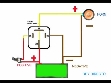 pin relay wiring diagram horn kits shane wired