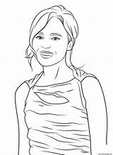 Coloring Pages Celebrity Ellen Printable Color Book Drawing Template sketch template