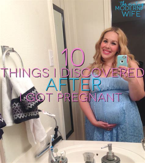 10 things i discovered after i got pregnant the vintage modern wife