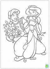 Aladdin Dinokids Ausmalbilder Prinzessin Jasmin Księżniczka Coloringdisney sketch template