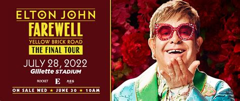 Elton John Farewell Yellow Brick Road The Final Tour Gillette Stadium