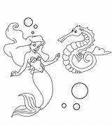 Seahorse Konik Morski Mermaid Syrenka Kolorowanka Druku Momjunction Fancy Malowankę Wydrukuj Coloringbay Marinho Cavalo Drukowanka sketch template
