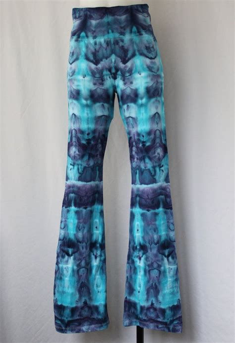 Tie Dye Yoga Pants Ice Dyed Mackenzies Ocean Stained Glass Size