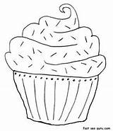 Coloring Cake Muffin Printable Birthday Blueberry Pages Kids Muffins Adults Print Popular Coloringhome sketch template