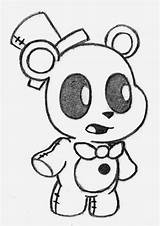 Fnaf Coloring Pages Freddy Nights Five Draw Fazbear Nightmare sketch template