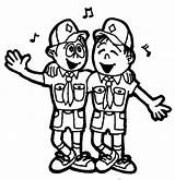 Scouts Colouring Pages Beaver Boy Together Coloring Singing Search Again Bar Case Looking Don Print Use Find Top sketch template