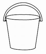 Bucket Clipart Outline Drawing Beach Coloring Printable Pail Template Pages Clip Templates Filler Sketch Cleaning Large Sand Buckets Water Kids sketch template