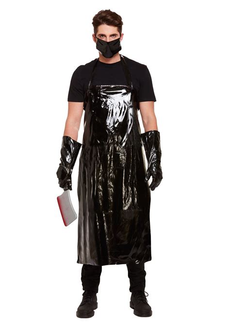 Adult Scary Butcher Halloween Costume Apron Mens Fancy Dress Outfit Ebay