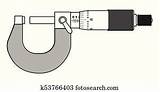 Micrometer Precision Instrument Clip Fotosearch sketch template