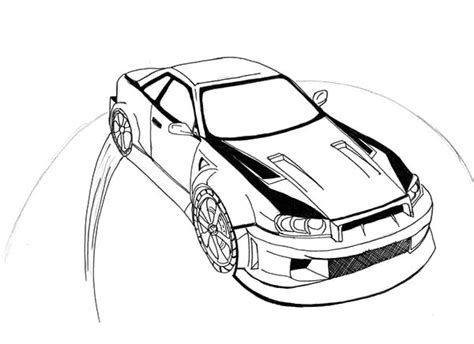 drift car drawing  getdrawings