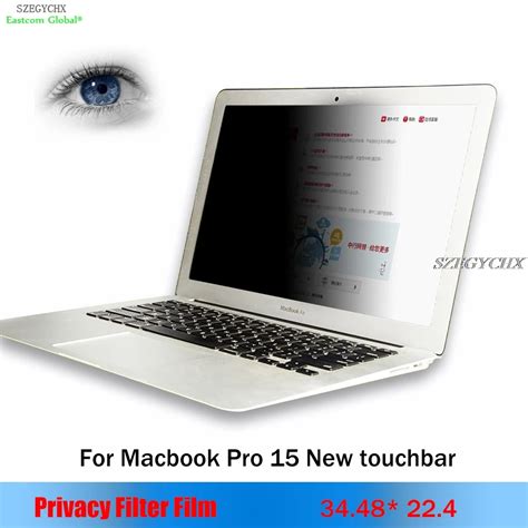 apple macbook pro   touchbar  privacy filter anti glare screen protective filmfor