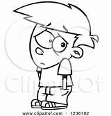 Sad Boy Clipart Rejected Illustration Toonaday Royalty Vector 2021 sketch template