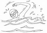 Coloring Colorear Para Swim Nadar Dibujo Pages Swimming Piscina Dibujos Pool Printable Edupics sketch template