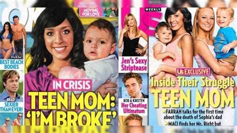 tabloids glamorizing teen pregnancy by putting teen moms on covers