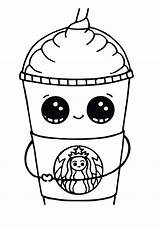 Starbucks Coloring Pages Cute sketch template