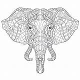 Elefantes Elefante Coloreados Mandalasweb sketch template