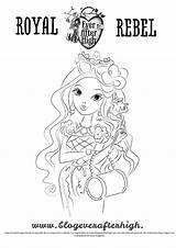 Ever Coloring After High Briar Pages Beauty Ella Print Raven Getcolorings Color Printable sketch template